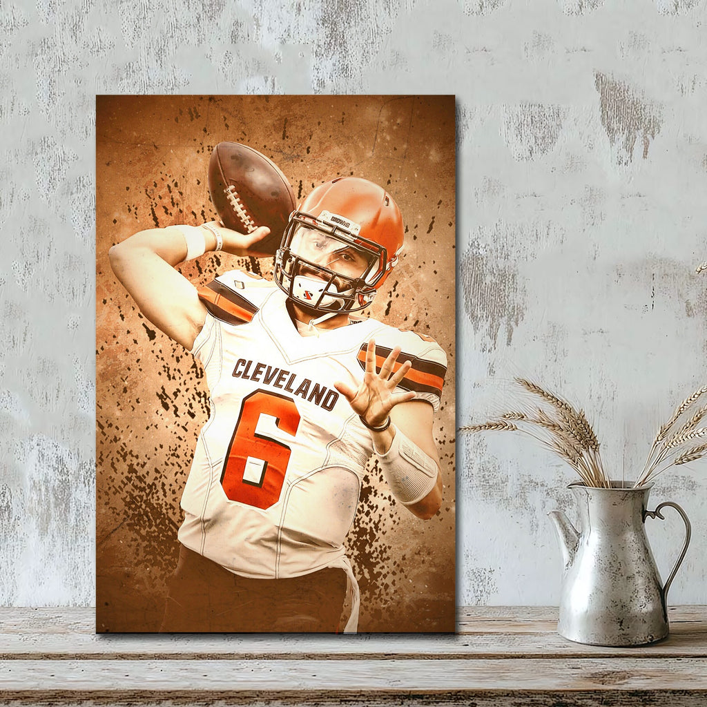 Baker Mayfield Sports Celebrity Art Deco Poster 11 Canvas Wall Art Poster Decor Gift