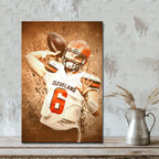 Baker Mayfield Sports Celebrity Art Deco Poster 11 Canvas Wall Art Poster Decor Gift