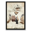 Dak Prescott Sports Celebrity Art Deco Poster 4 Canvas Wall Art Poster Decor Gift