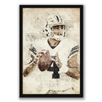 Dak Prescott Sports Celebrity Art Deco Poster 4 Canvas Wall Art Poster Decor Gift