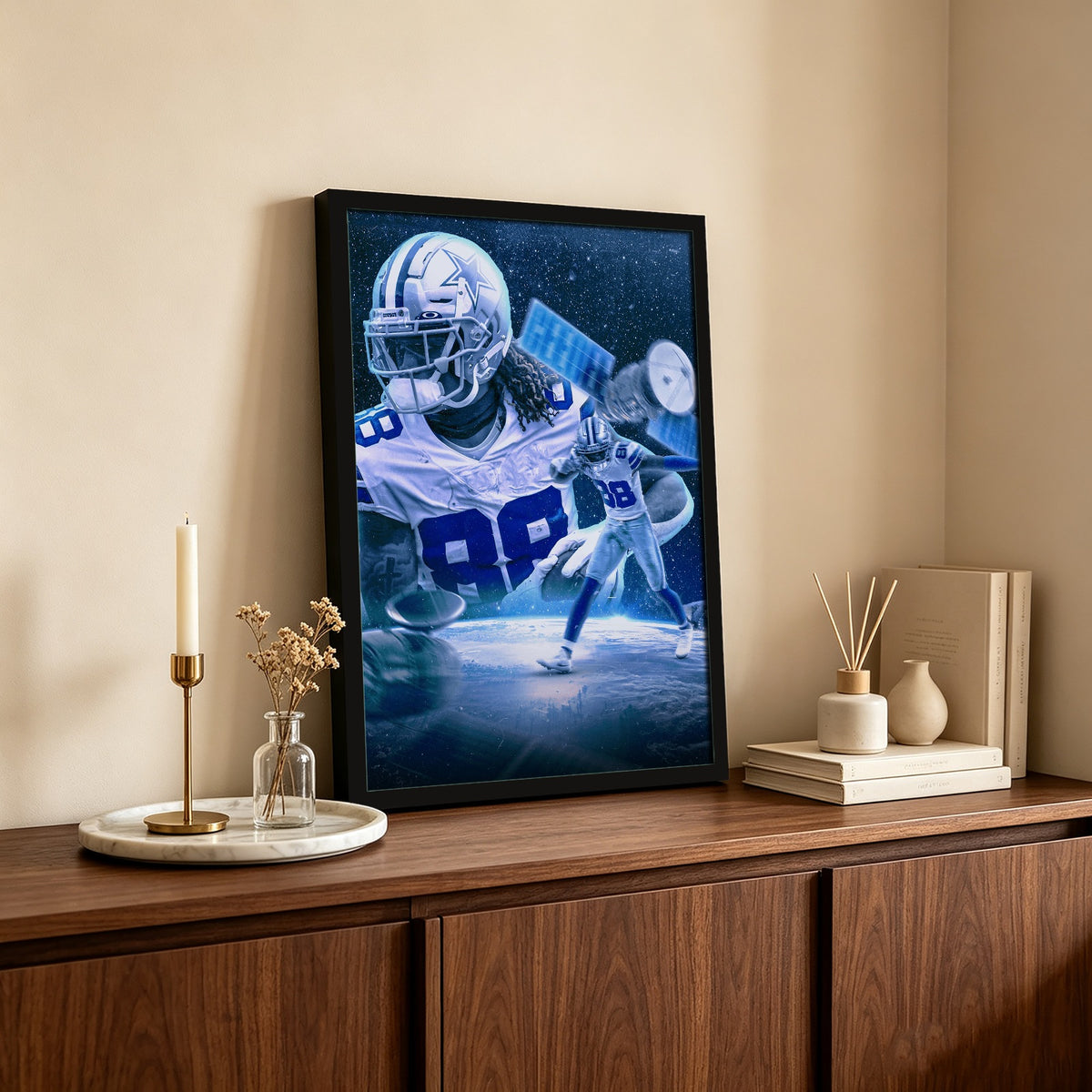 CeeDee Lamb Sports Celebrity Art Deco Poster 1 Canvas Wall Art Poster Decor Gift