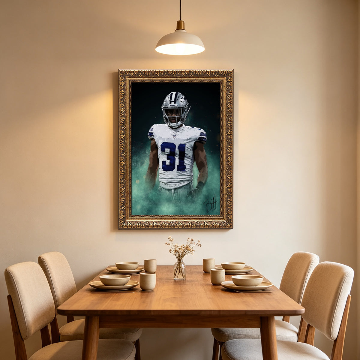 Byron Jones Celebrity Sports Art Poster School Dining Room Decoration 1 Canvas Wall Art Poster Decor Gift