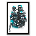 Carson Wentz Alshon Jeffery Art Sports Decorative Poster School Dormitory 6 Canvas Wall Art Poster Decor Gift