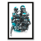Carson Wentz Alshon Jeffery Art Sports Decorative Poster School Dormitory 6 Canvas Wall Art Poster Decor Gift