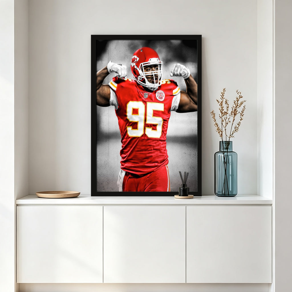 Chris Jones Art Sports Decorative Poster School Dormitory 7 Canvas Wall Art Poster Decor Gift