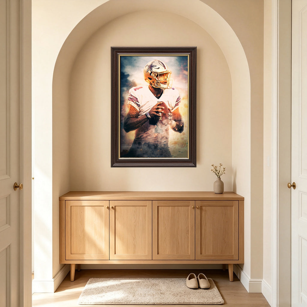 Dak Prescott Celebrity Sports Art Poster School Dining Room Decoration 8 Canvas Wall Art Poster Decor Gift