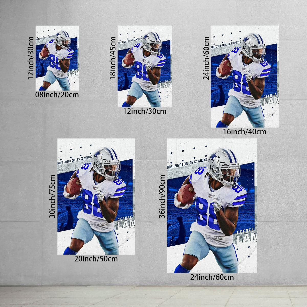 CeeDee Lamb Celebrity Sports Art Poster School Dining Room Decoration 8 Canvas Wall Art Poster Decor Gift