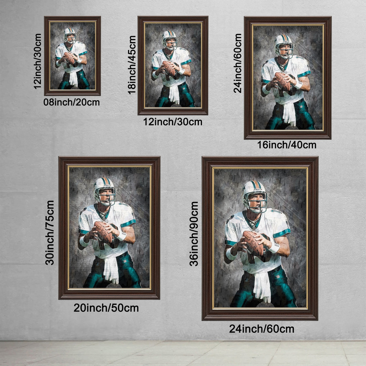 Dan Marino Celebrity Sports Art Poster School Dining Room Decoration 0 Canvas Wall Art Poster Decor Gift