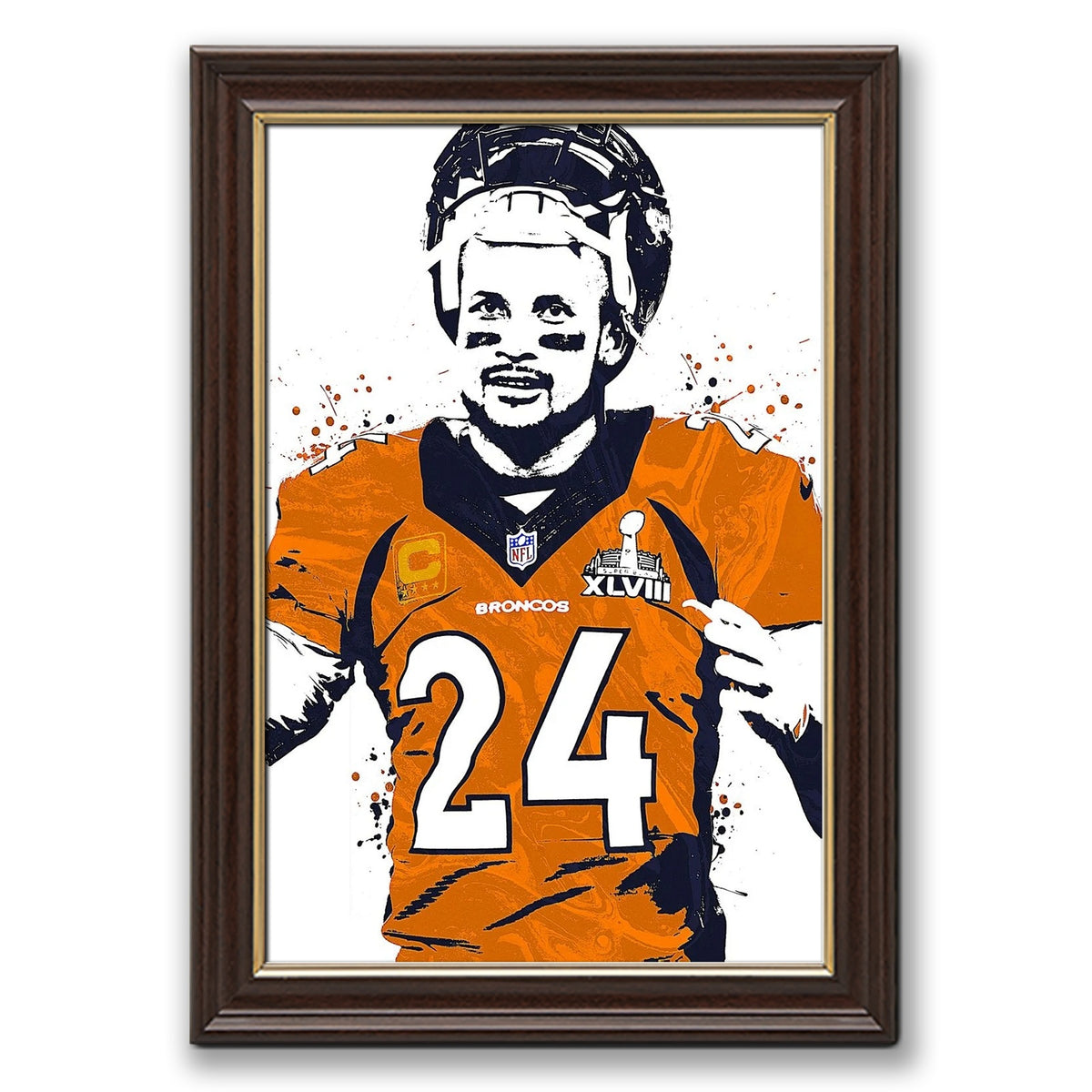 Champ Bailey Art Poster 1 Canvas Wall Art Poster Decor Gift