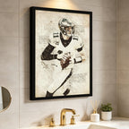Carson Wentz Sports Celebrity Art Deco Poster 5 Canvas Wall Art Poster Decor Gift