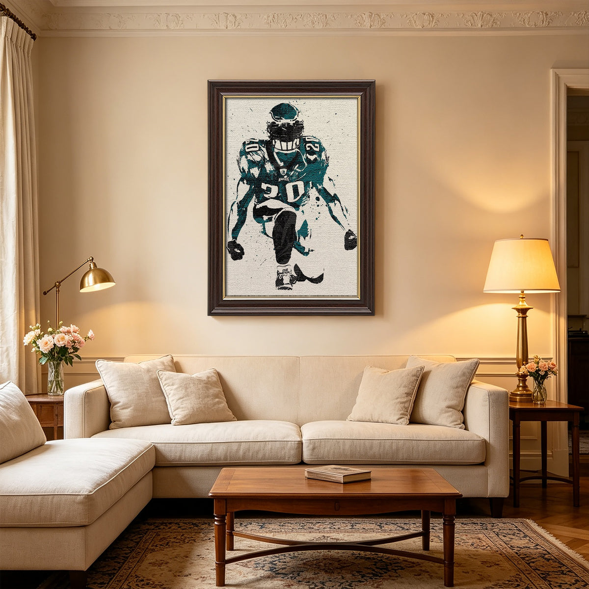 Brian Dawkins Art Poster 6 Canvas Wall Art Poster Decor Gift