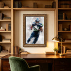 Chris Carson Celebrity Sports Art Poster School Dining Room Decoration 6 Canvas Wall Art Poster Decor Gift