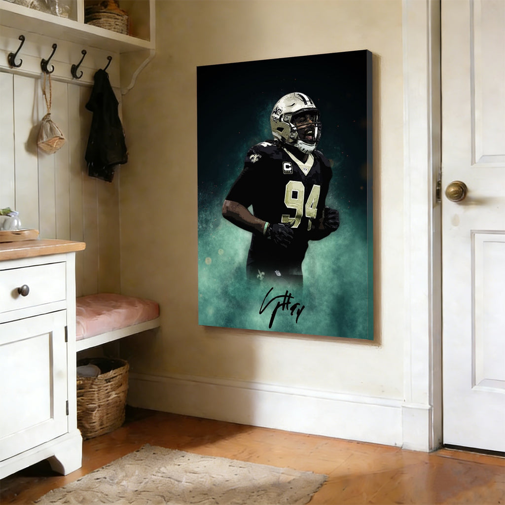 Cameron Jordan Celebrity Sports Art Poster School Dining Room Decoration 5 Canvas Wall Art Poster Decor Gift
