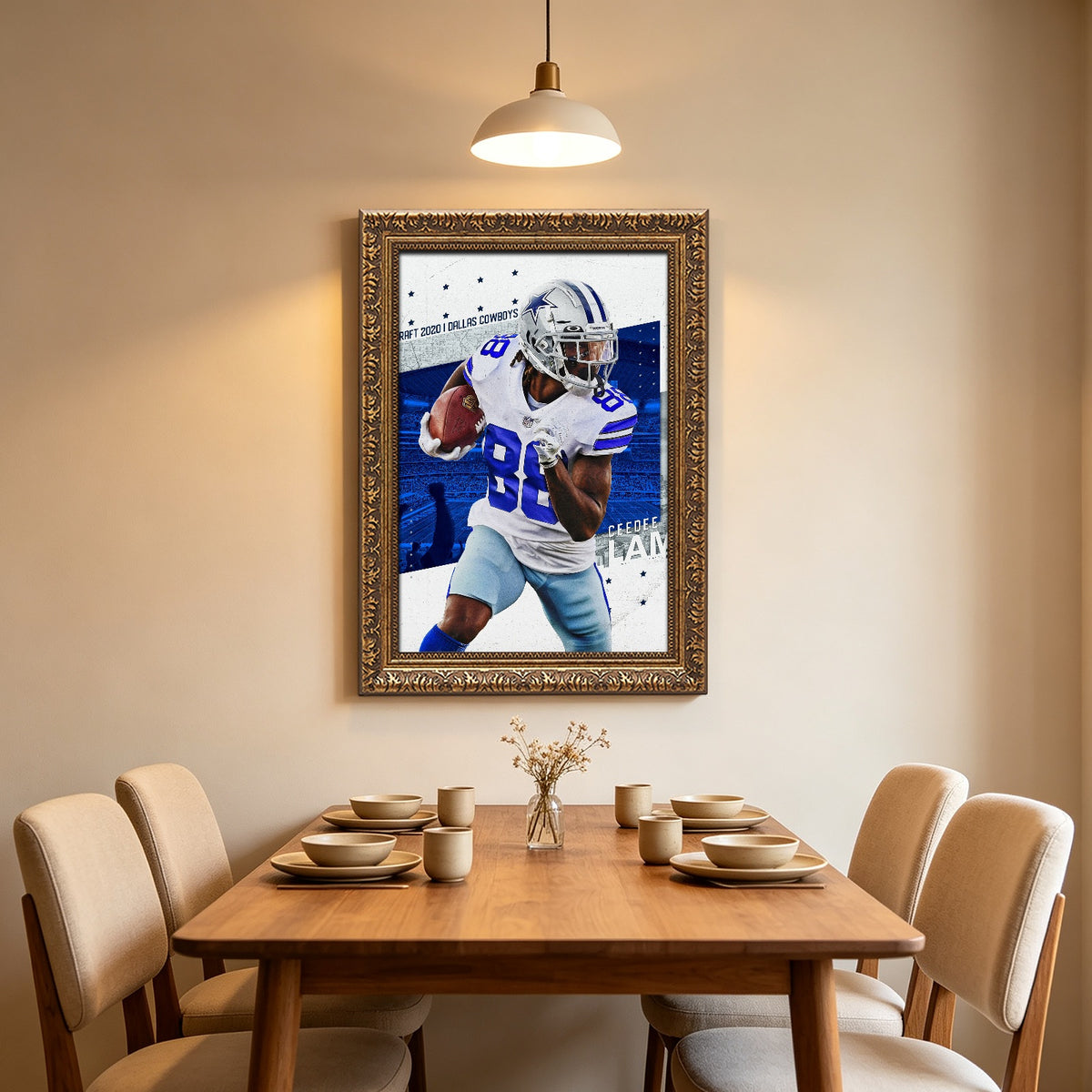 CeeDee Lamb Celebrity Sports Art Poster School Dining Room Decoration 8 Canvas Wall Art Poster Decor Gift
