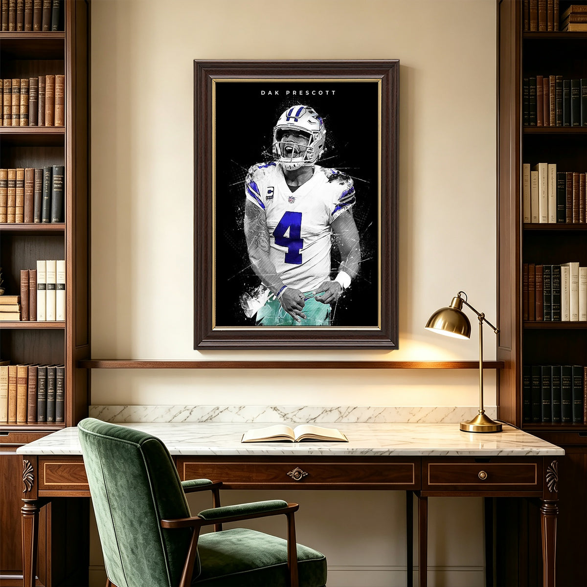 Dak Prescott Art Poster 1 Canvas Wall Art Poster Decor Gift