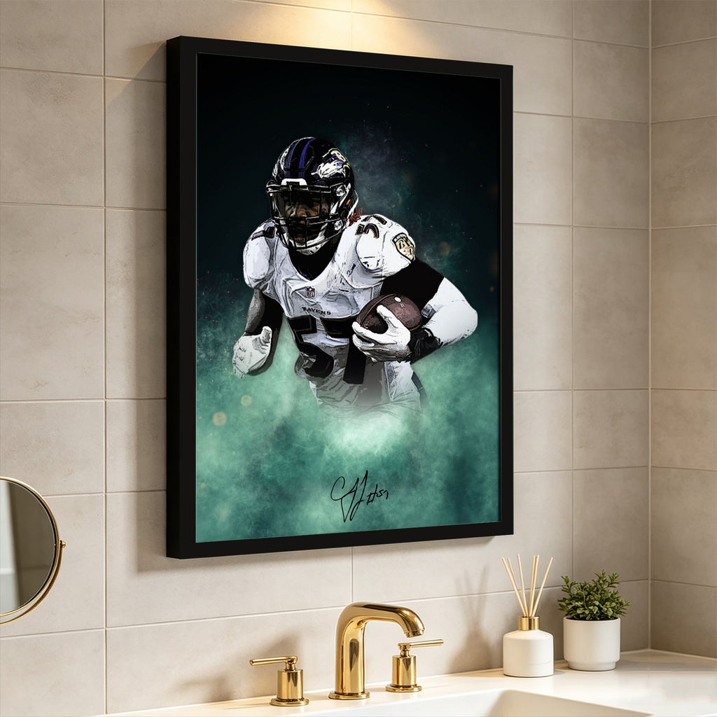 CJ Mosley Celebrity Sports Art Poster School Dining Room Decoration 8 Canvas Wall Art Poster Decor Gift
