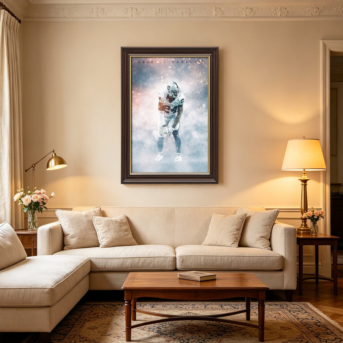 Charles Woodson Celebrity Sports Art Poster School Dining Room Decoration 3 Canvas Wall Art Poster Decor Gift