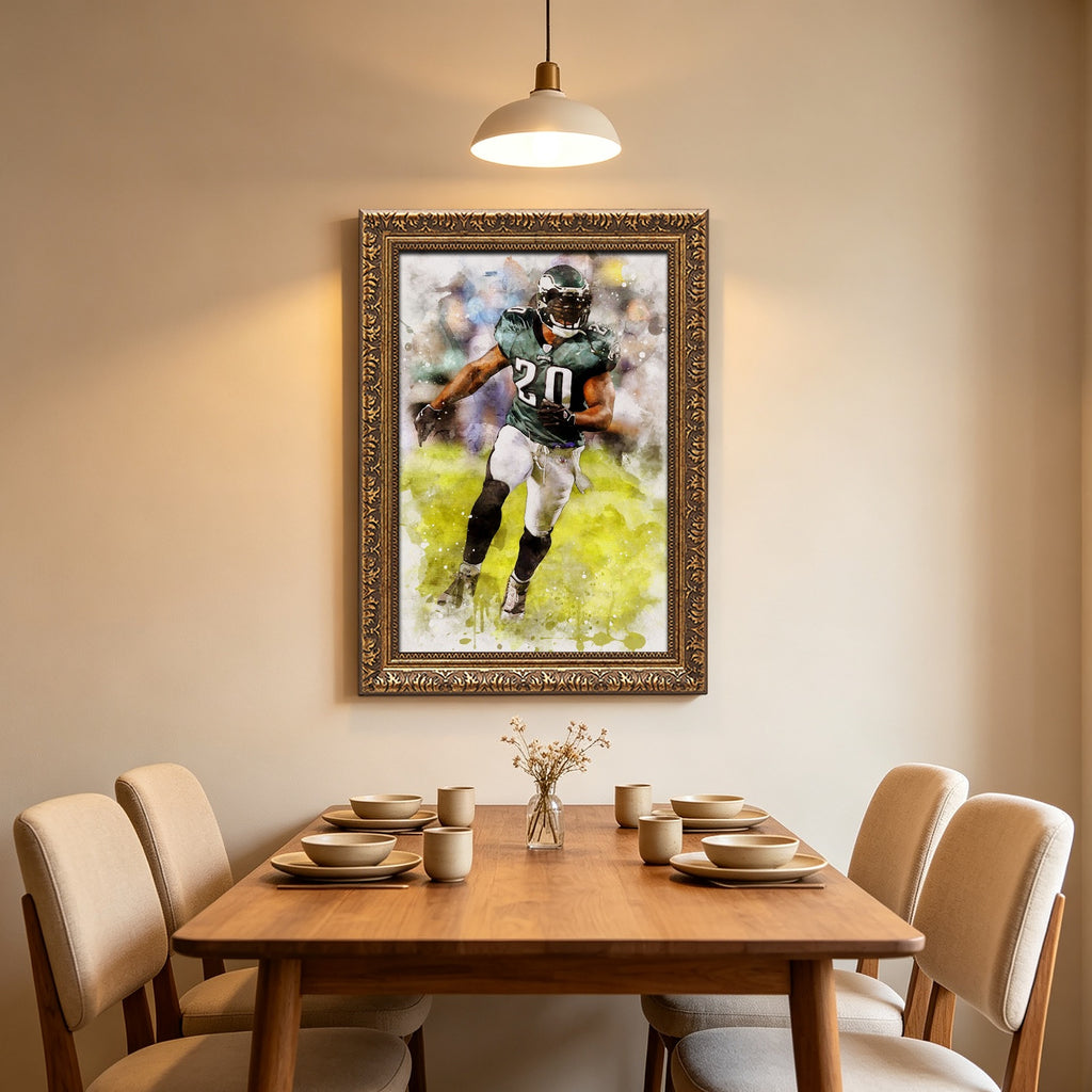 Brian Dawkins Art Poster 2 Canvas Wall Art Poster Decor Gift