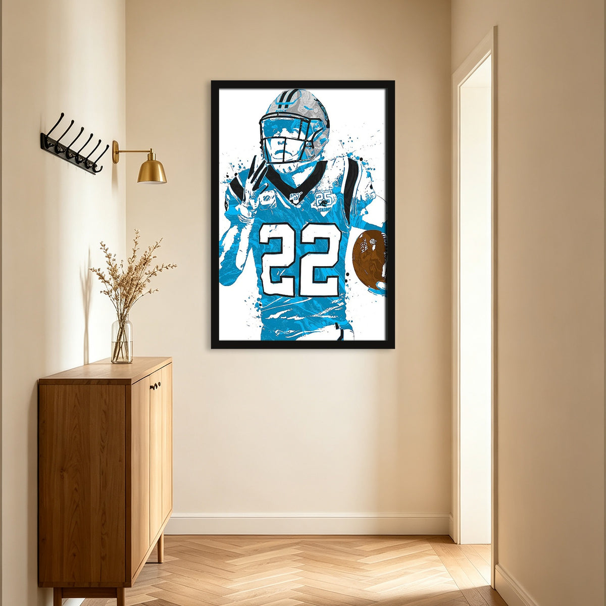Christian McCaffrey Celebrity Sports Art Poster School Dining Room Decoration 9 Canvas Wall Art Poster Decor Gift