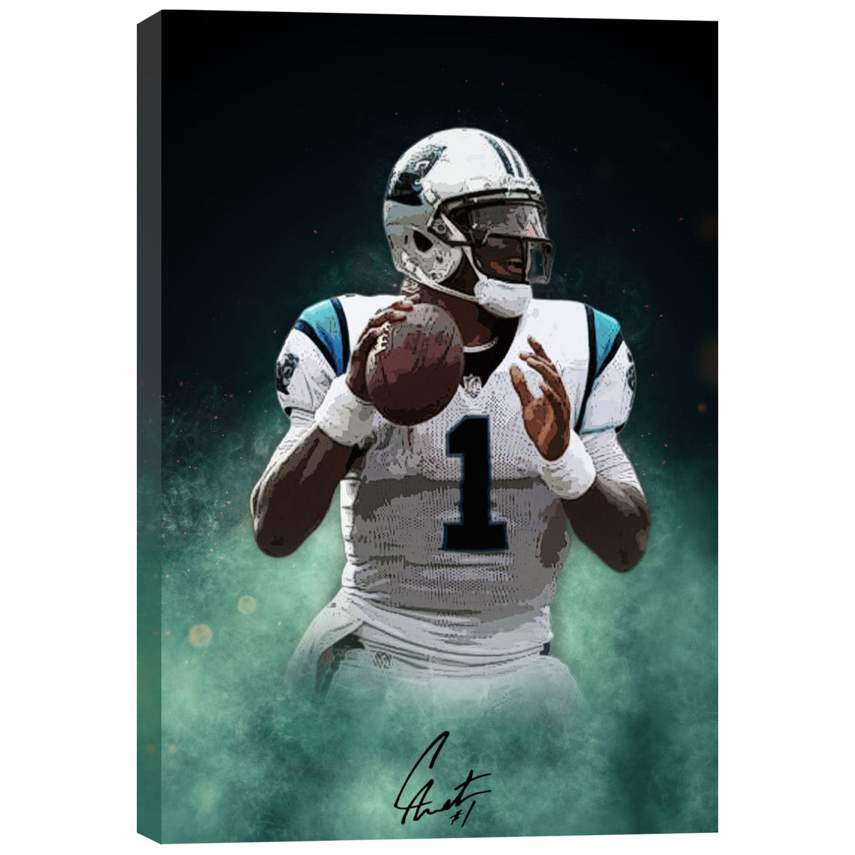 Cam Newton Celebrity Sports Art Poster School Dining Room Decoration 4 Canvas Wall Art Poster Decor Gift