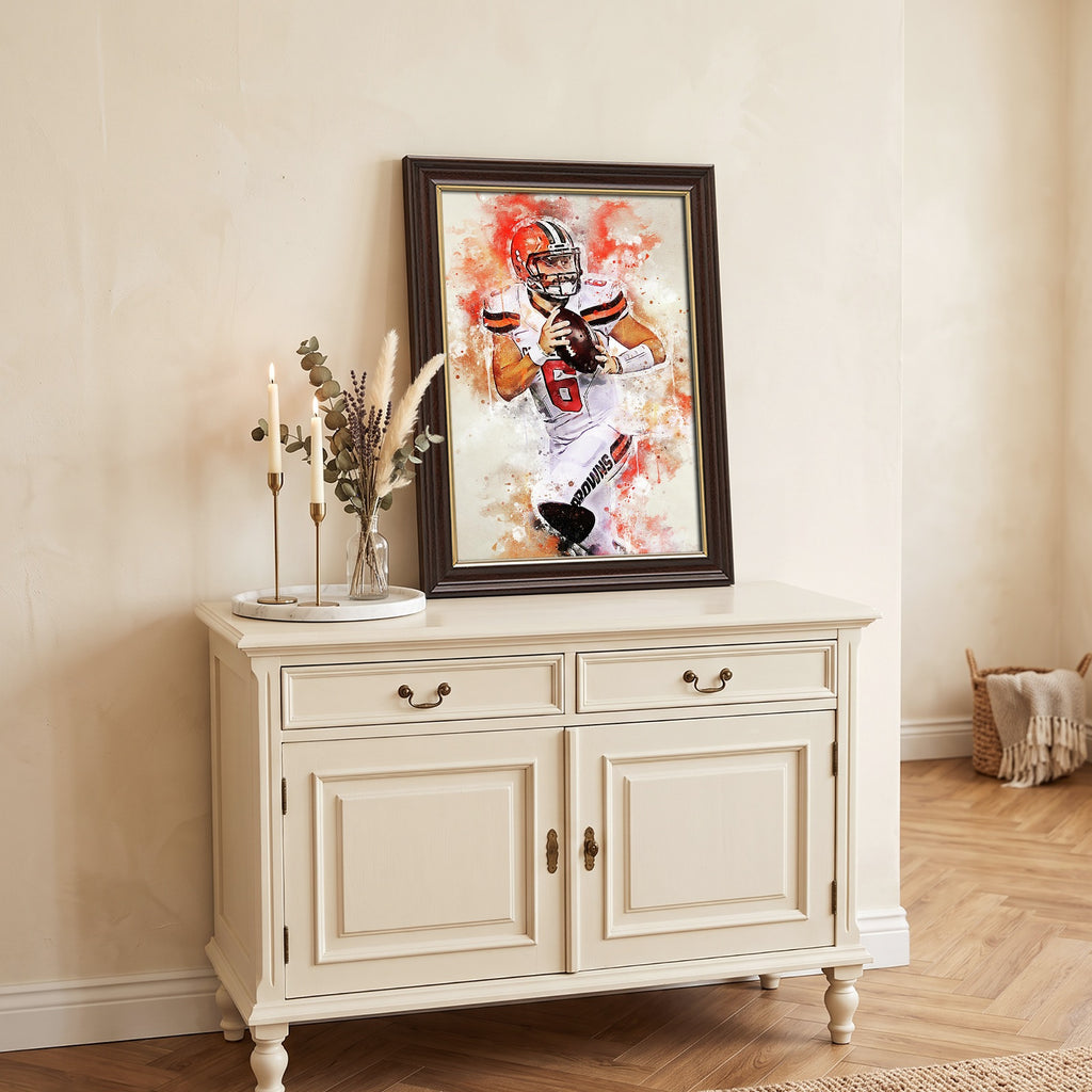 Baker Mayfield Sports Celebrity Art Deco Poster 5 Canvas Wall Art Poster Decor Gift