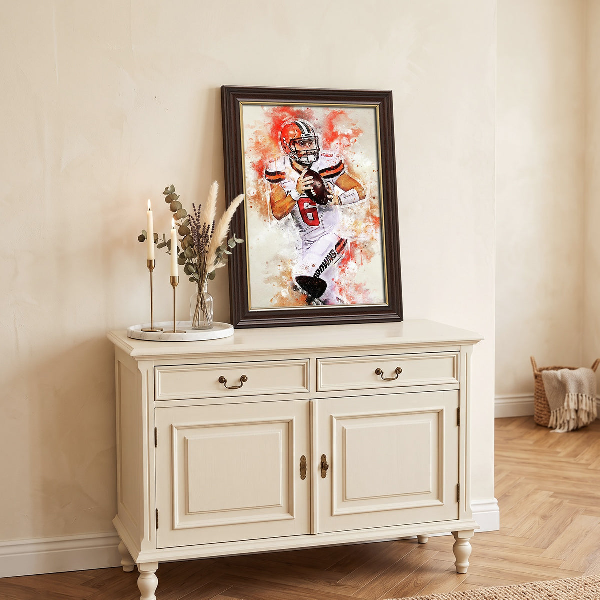 Baker Mayfield Sports Celebrity Art Deco Poster 5 Canvas Wall Art Poster Decor Gift
