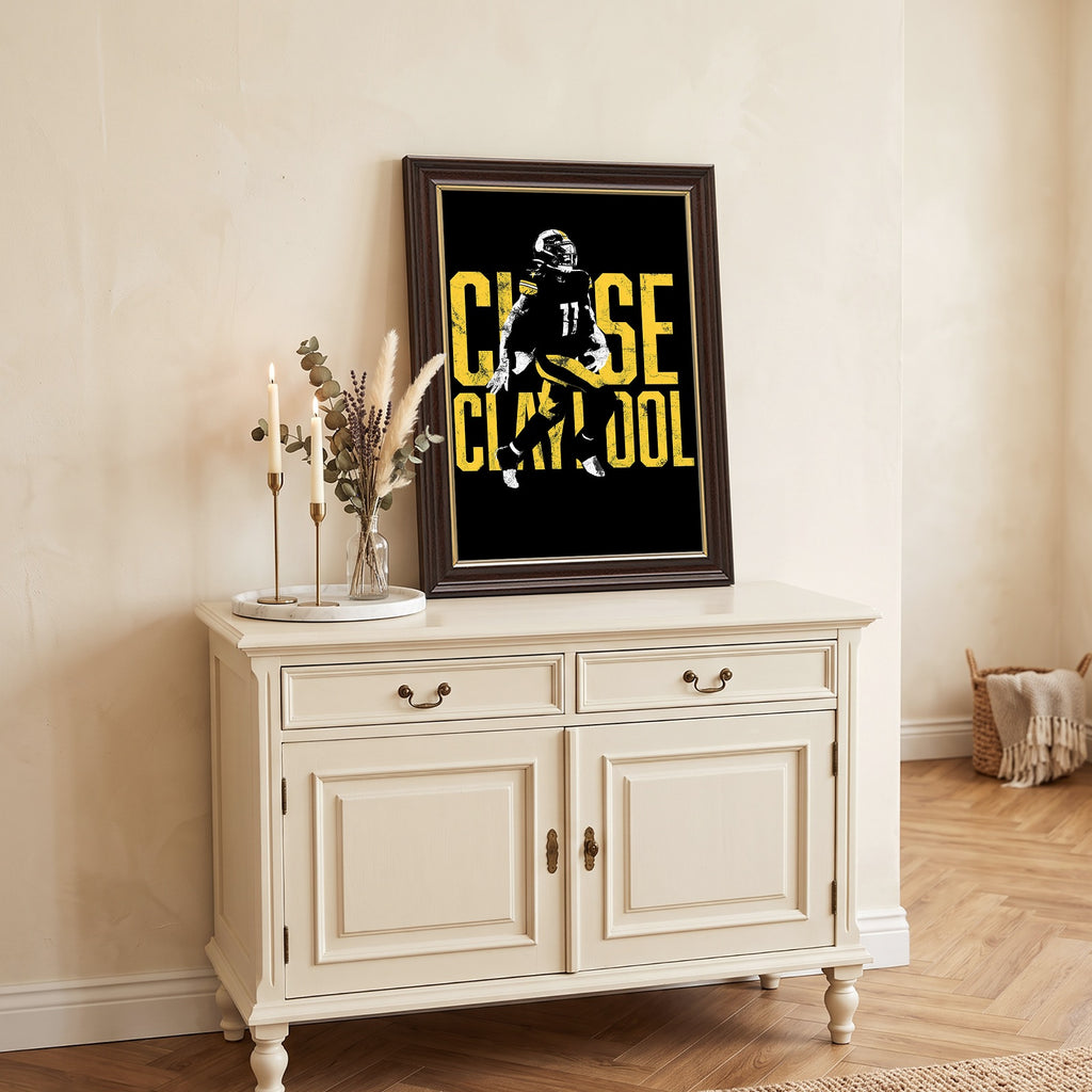 Chase Claypool Sports Celebrity Art Deco Poster 2 Canvas Wall Art Poster Decor Gift