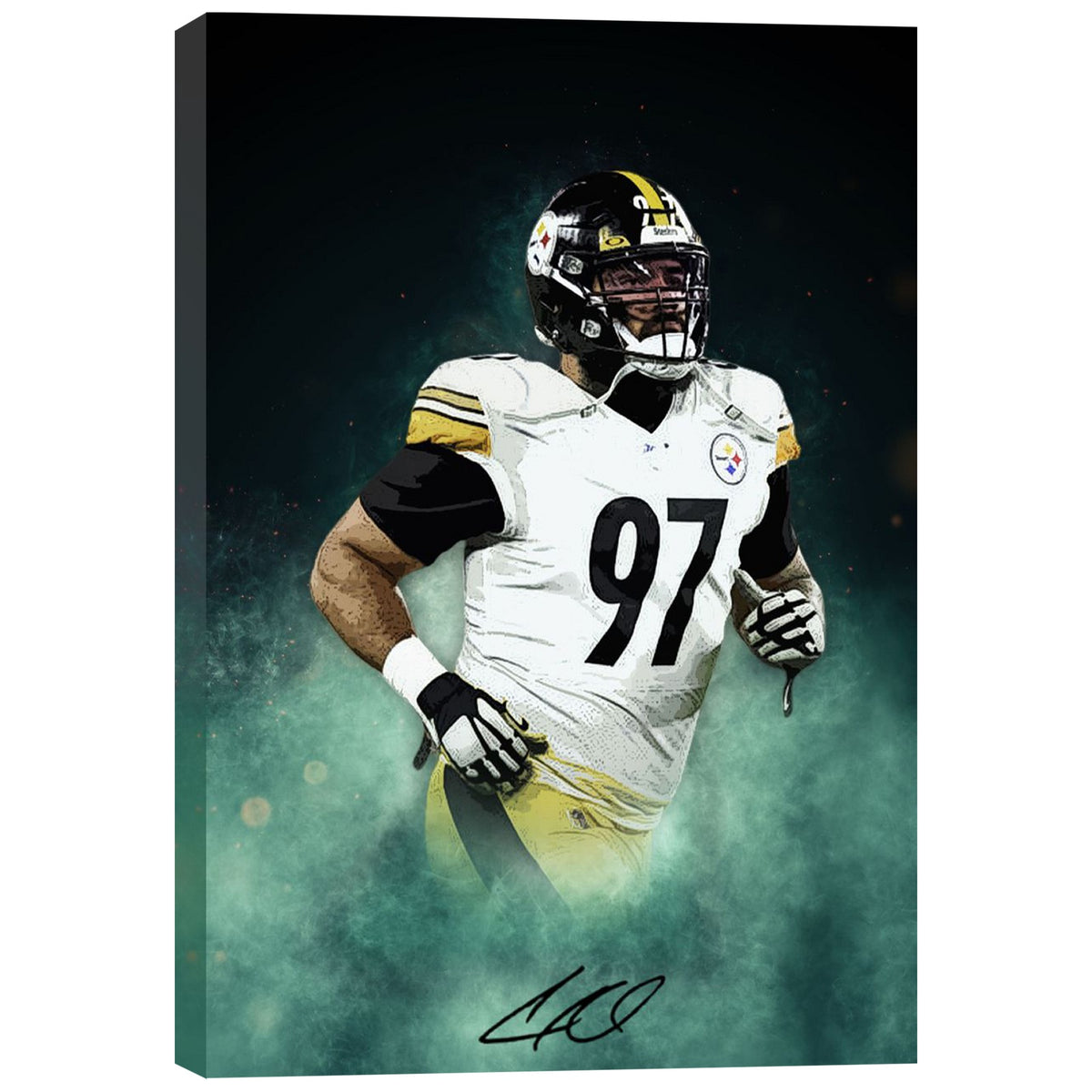 Cameron Heyward Celebrity Sports Art Poster School Dining Room Decoration 4 Canvas Wall Art Poster Decor Gift