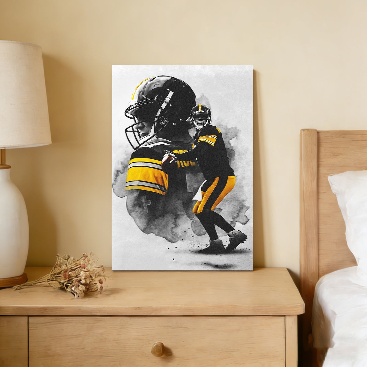 Ben Roethlisberger Art Sports Decorative Poster School Dormitory 4 Canvas Wall Art Poster Decor Gift