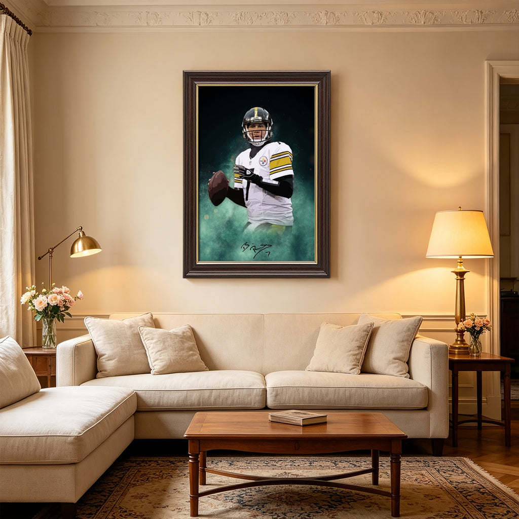 Ben Roethlisberger Celebrity Sports Art Poster School Dining Room Decoration 9 Canvas Wall Art Poster Decor Gift