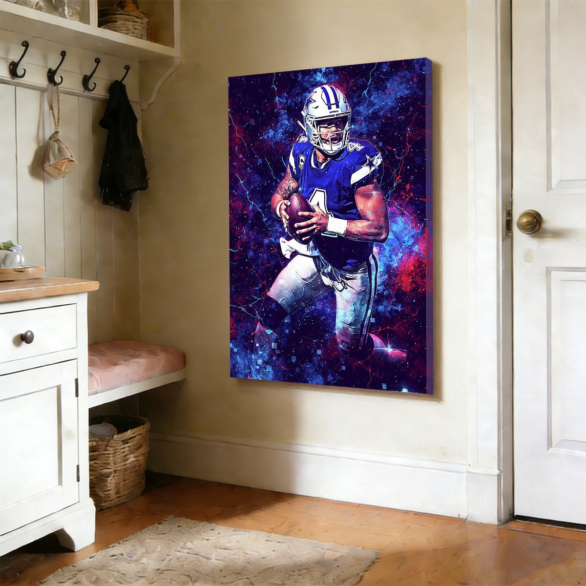 Dak Prescott Sports Celebrity Art Deco Poster 3 Canvas Wall Art Poster Decor Gift