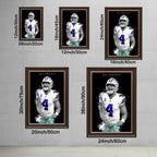 Dak Prescott Art Poster 1 Canvas Wall Art Poster Decor Gift
