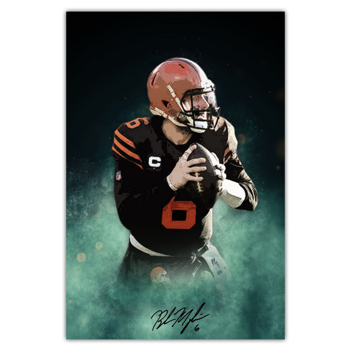 Baker Mayfield Celebrity Sports Art Poster School Dining Room Decoration 11 Canvas Wall Art Poster Decor Gift