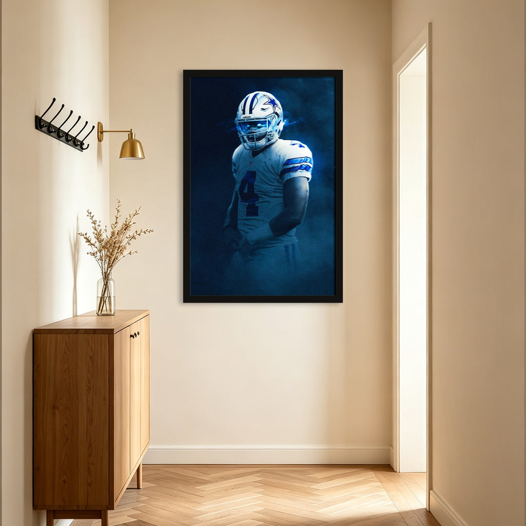 Dak Prescott Art Sports Decorative Poster School Dormitory 2 Canvas Wall Art Poster Decor Gift