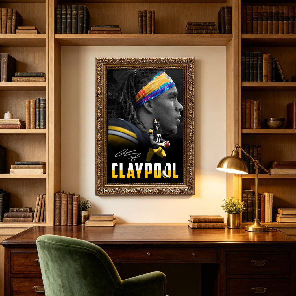 Chase Claypool Sports Celebrity Art Deco Poster 1 Canvas Wall Art Poster Decor Gift