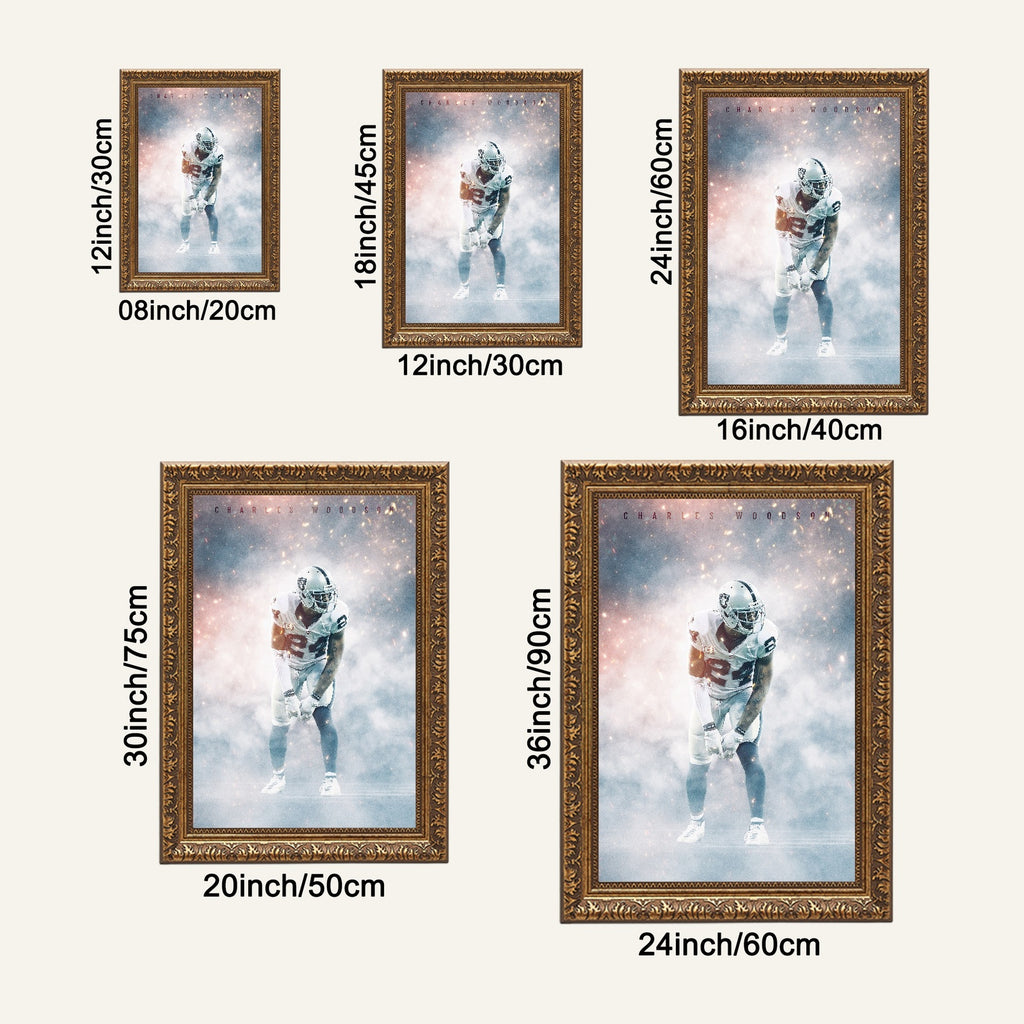 Charles Woodson Celebrity Sports Art Poster School Dining Room Decoration 3 Canvas Wall Art Poster Decor Gift