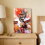 Baker Mayfield Celebrity Sports Art Poster School Dining Room Decoration 12 Canvas Wall Art Poster Decor Gift