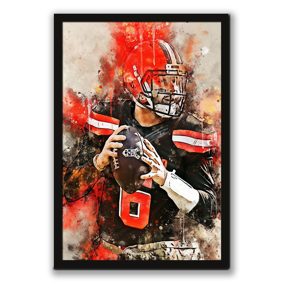Baker Mayfield Celebrity Sports Art Poster School Dining Room Decoration 10 Canvas Wall Art Poster Decor Gift