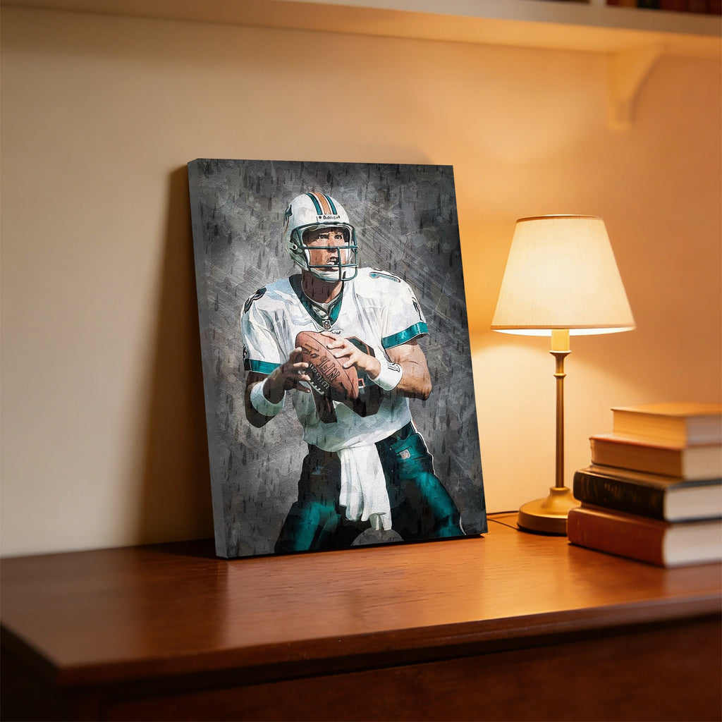 Dan Marino Celebrity Sports Art Poster School Dining Room Decoration 0 Canvas Wall Art Poster Decor Gift