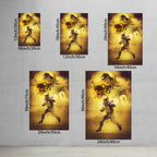 Barry Sanders Art Sports Decorative Poster School Dormitory 9 Canvas Wall Art Poster Decor Gift