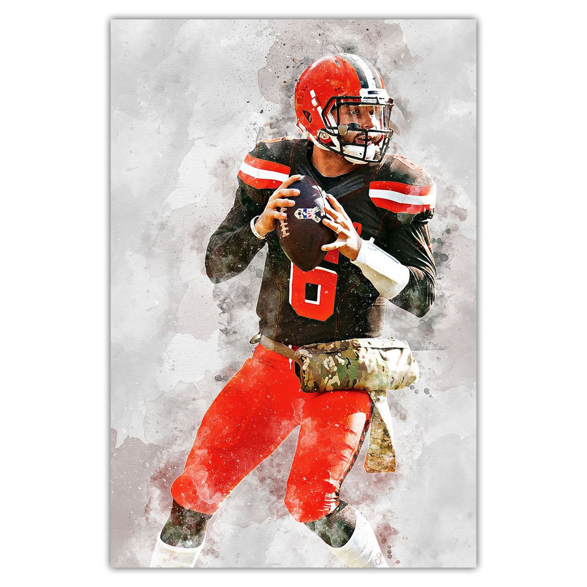 Baker Mayfield Celebrity Sports Art Poster School Dining Room Decoration 8 Canvas Wall Art Poster Decor Gift