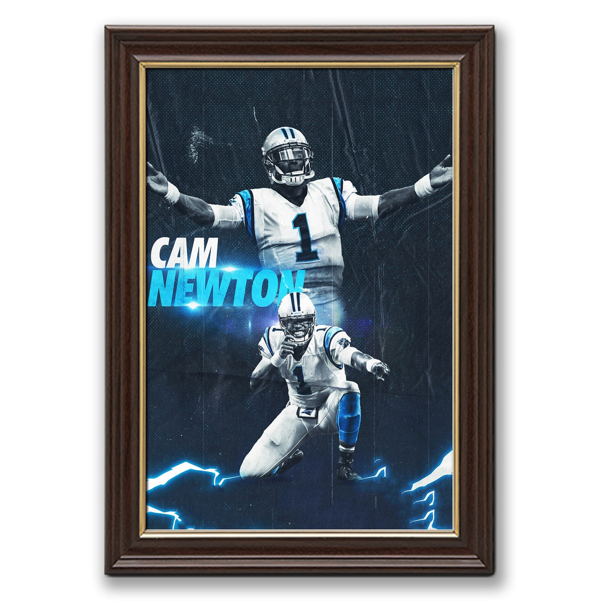 Cam Newton Sports Celebrity Art Deco Poster 5 Canvas Wall Art Poster Decor Gift
