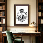 Corey Dillon Art Sports Decorative Poster School Dormitory 1 Canvas Wall Art Poster Decor Gift