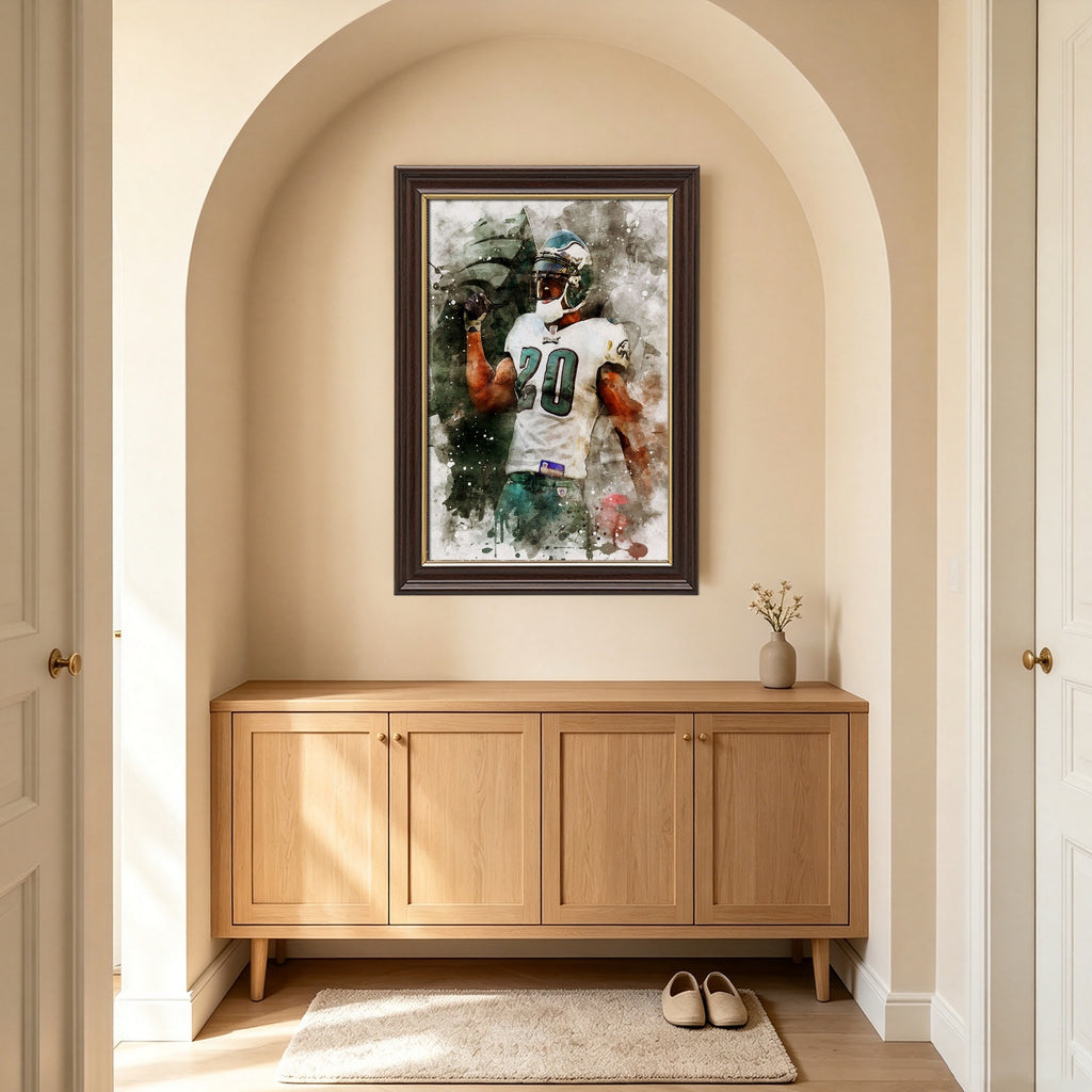 Brian Dawkins Art Poster 4 Canvas Wall Art Poster Decor Gift