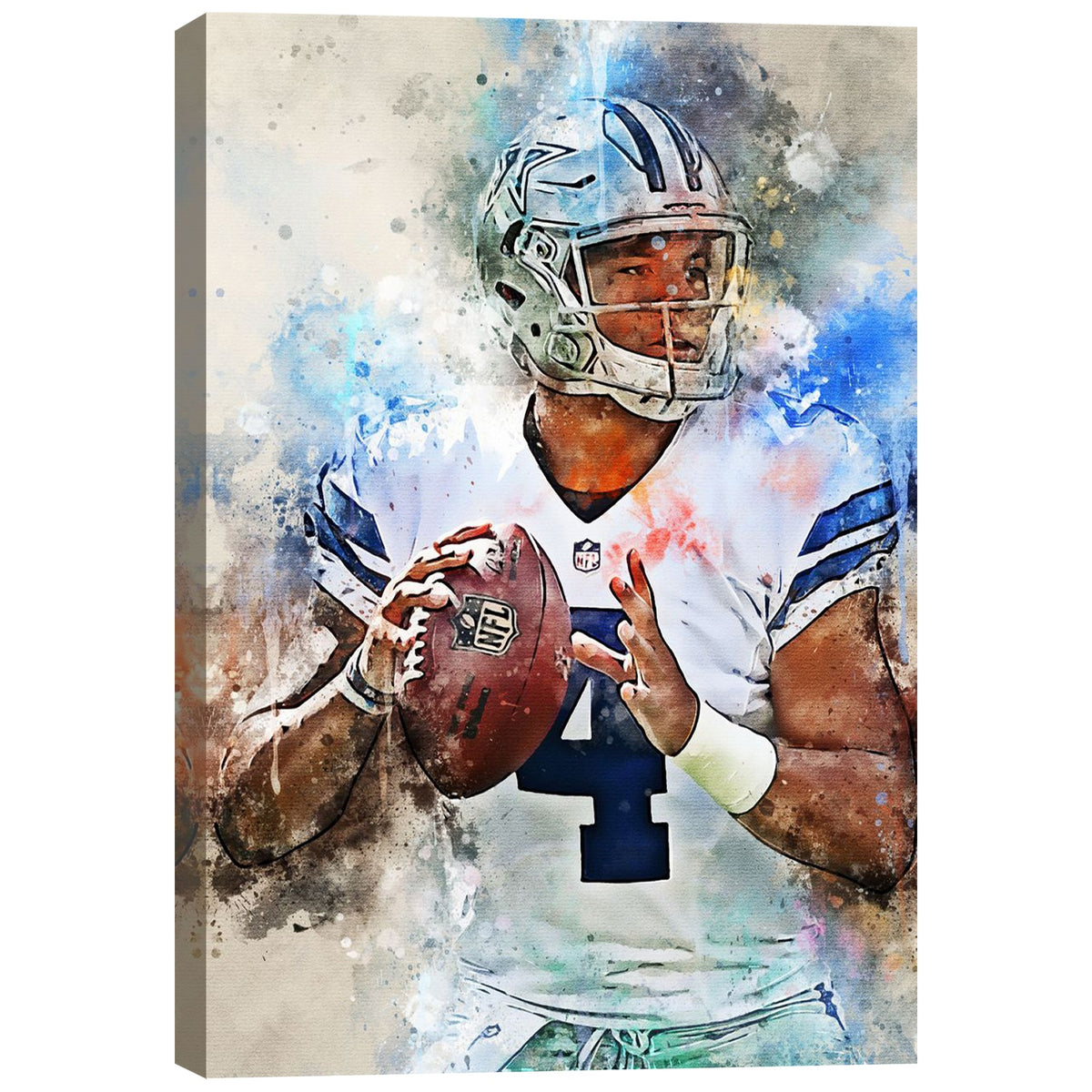 Dak Prescott Celebrity Sports Art Poster School Dining Room Decoration 5 Canvas Wall Art Poster Decor Gift