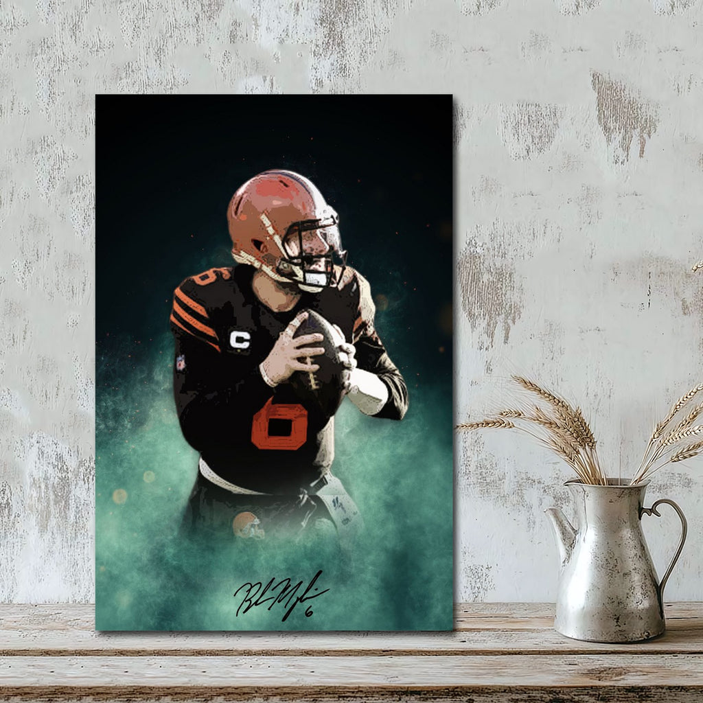 Baker Mayfield Celebrity Sports Art Poster School Dining Room Decoration 11 Canvas Wall Art Poster Decor Gift