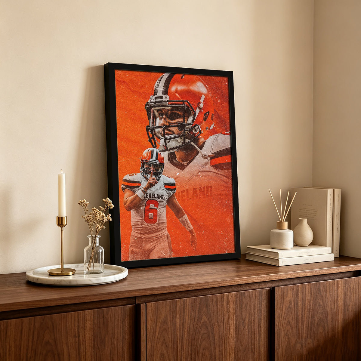 Baker Mayfield Sports Celebrity Art Deco Poster 7 Canvas Wall Art Poster Decor Gift