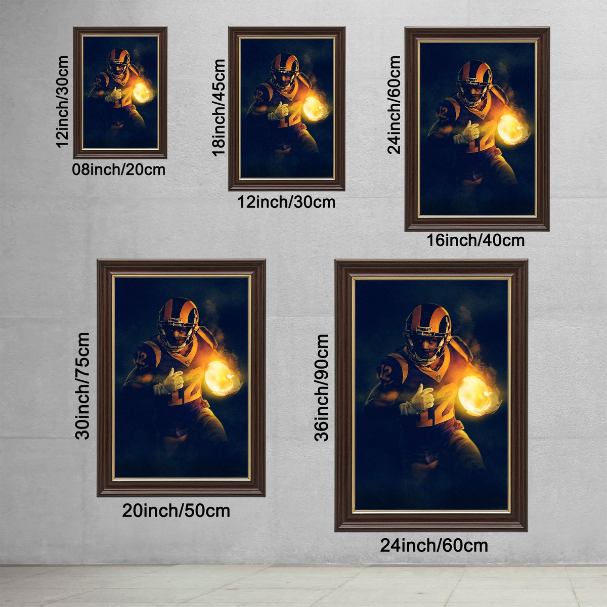 Brandin Cooks Art Sports Decorative Poster School Dormitory 0 Canvas Wall Art Poster Decor Gift
