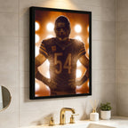 Brian Urlacher Art Sports Decorative Poster School Dormitory 5 Canvas Wall Art Poster Decor Gift