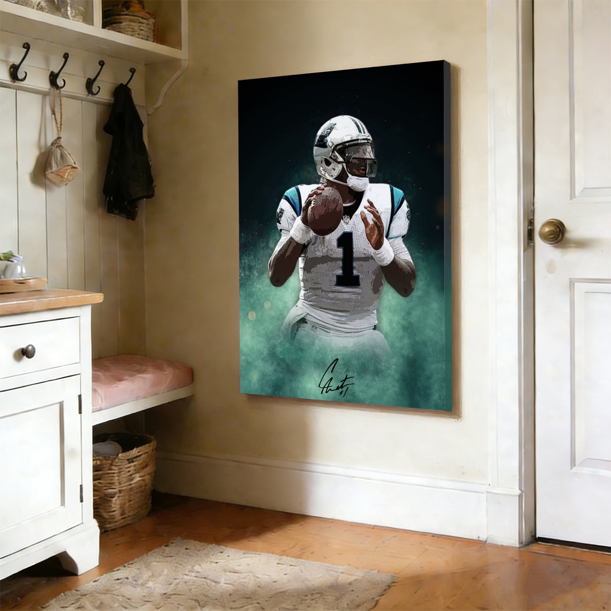 Cam Newton Celebrity Sports Art Poster School Dining Room Decoration 4 Canvas Wall Art Poster Decor Gift